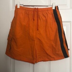 Spalding Shorts Orange Blue Swim Shorts Trunks L